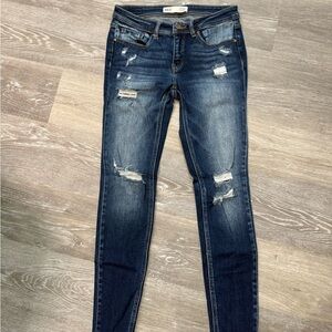 Women's Blue Distressed Jeans BKE size 28